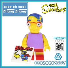 Đồ chơi xếp hình Gia đình Simsons Bartman - Marge Homer Nelson - Flanders Bart Milhouse Kopf KF6039
