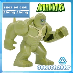 Xếp hình quái thú Abomination đối thủ của Hulk siêu anh hùng Marvel Lego Minifigures Kopf KF901