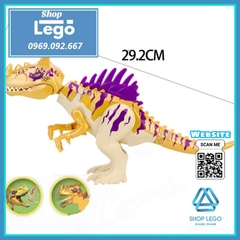Xếp hình khủng long Dinosaur Carnotaurus Triceratops trong Công viên Jurassic World Lego Minifigures YG77088