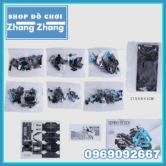 Xếp hình Motor BMW R1200Gs mới nhất 255 hình có hộp đầy đủ Lego Minifigures Sembo Block 701108