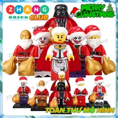 Xếp hình Santa Claus - Darth Vader - Harley Queen - Old Granny - Joker - C-3PO Giáng Sinh Lego Minifigures Xinh X0140