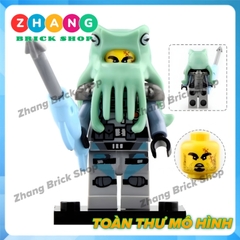 Mô hình nhân vật Ninja Movie Rắn Slirthaa Snike Chokun Snappa Wu Shark Army Jelly Four Eyes Garmadon Lele A049 056