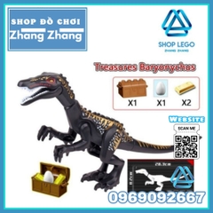 [28cm] Xếp hình Treasures Baryonychus Công viên khủng long bạo chúa Jurassic Park Lego Minifigures Kopf KF824