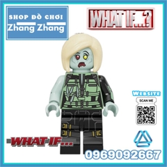 Đồ chơi xếp hình What If gồm Star lord Black Widow - Falcon Hawkeye Okye - Happy Hogan Agent 11 Minifigures Kopf KF6148