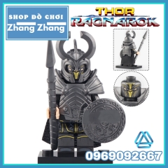 Xếp hình Thor Ragnarok Asgardian Berserker Hela vs Warrior Lego Minifigures Koruit KT1044