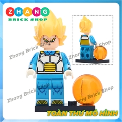 Xếp hình Dragon Ball Chi-Chi - Grand Priest Gotenks Xeno Goku Tien Shinhan Bardock Vegeta Lego Minifigures Koruit KT1011