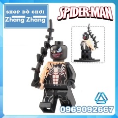 Xếp hình Symbiote Iron Man - Venom - Wolverine - Spider-Man - Deadpool Lego Minifigures WM6044
