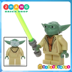 Xếp hình Star Wars Finn - Padawan - K-3PO - Yoda - Gungan - Malakili - Jedi - Leia Lego Minifigures Pogo PG8049