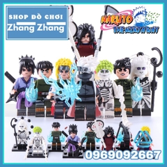 Đồ chơi xếp hình Naruto gồm Namikaze Minato - Uchiha Sasuke - Hatake Kakashi - Rock Lee - Zetsu Minifigures WM6109