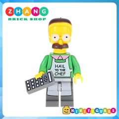 Đồ chơi xếp hình Gia đình Simsons Bartman - Marge Homer Nelson - Flanders Bart Milhouse Kopf KF6039