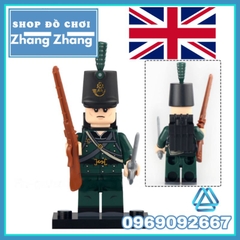Đồ chơi xếp hình quân đội viễn chinh hoàng gia Anh thế kỷ 19 Minifigures Xinh N001 004