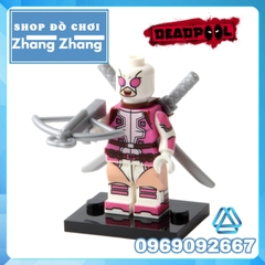 Đồ chơi xếp hình Bộ sưu tập gia đình Gwen pool Deadpool  Minifigures Dcool Jisi 0256 0261