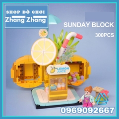 Đồ chơi xếp hình Tiệm trà chanh Lemon Juice gồm 300 hình Mô hình Minifigures Shenyang SY5216