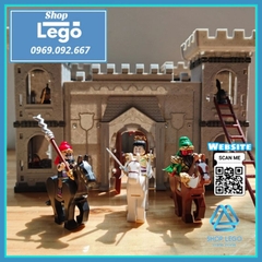 Xếp hình Chiến mã Xích thố của Quan Vũ Lữ Bố trong Tam quốc diễn nghĩa Lego Minifigures DW001 006