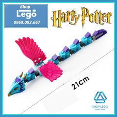 Xếp hình Xà xanh huyền thoại Occamy trong Harry Potter và Fantastic Beasts Lego Minifigures Lele L155