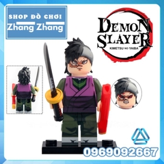 Đồ chơi xếp hình Demon Slayer Kimetsu no Yaiba Thanh gươm diệt quỷ Shinazugawa Genya Minifigures WM6137