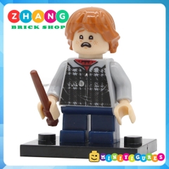 Xếp hình gồm Ron Weasley - Susan Bones - Harry Potter - Hermione Granger- Hagrid Lego Minifigures POGO PG8161
