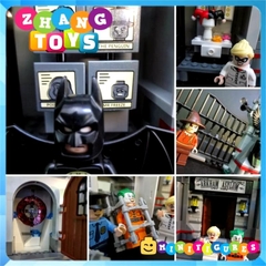 Mô hình lắp ráp bệnh viện Arkham nhốt Joker - The Arkham Asylum Decool 7124 Zhang Brick Shop