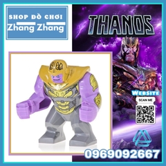 Xếp hình ác nhân Thanos trong Avengers Endgame Bigfigures Lego Minifigures LeLe EG133