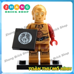 Xếp hình Star Wars Luke Skywalker - Ben Kenobi - Maul - Kao Darth Sidious - Anakin - C-3PO Lego Minifigures POGO PG8021