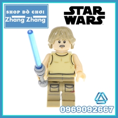 Đồ chơi Xếp hình Star Wars Skywalker - Han Solo - Yoda Admiral  - Rebellion - Sabine - Rose - Jabba Minifigures POGO PG8115