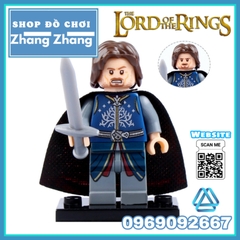 Xếp hình The Hobbit Theoden - Eomer - Rohan - Wormtongue - Boromir - Aragorn - Bowman Lego Minifigures Pogo PG8031