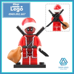 Xếp hình Giáng sinh Siêu anh hùng Marvel - X-men - Deadpool Merry Christmas 2019 Lego Minifigures Xinh X0222