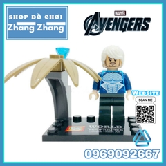 Xếp hình Avengers: Age of Ultron Henchman Ultron Sentry Baron Struker Quick Silver Black Widow Lego Minifigures SY276