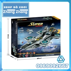 [3066 hình] Xếp hình Tàu sân bay Battleship S.H.E.L.L biệt đội Avengers Lego minifigures Decool Jisi 7100 Lepin 07043
