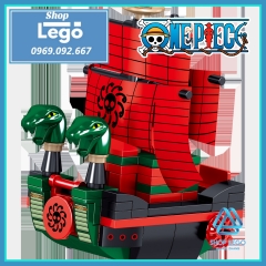 Xếp hình One Piece Tàu hải tặc Polar Tang - Nine Snake - Thousand Sunny - Going Merry Lego Minifigures PRCK 69855
