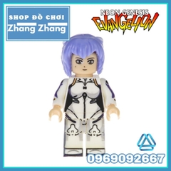 Đồ chơi xếp hình gồm Gendo - Shinji Ikari - Asuka Soryu - Rei Ayanami - Mari Makinami Mô hình Minifigures POGO PG8172