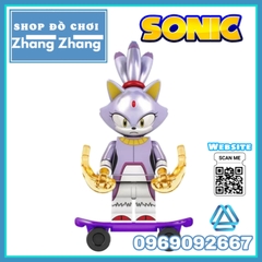 Xếp hình Sonic tặng ván trượt Ray Rabbit The Cat Charmy Bee Tikal Dr. Eggman Blaze Storm Lego Minifigures Kopf KF6124