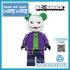 Đồ chơi xếp hình Bearbrick Gấu bụng phệ Spider-Man - Joker - Stitch - Bape - Iron man Minifigures Kopf BLX3033