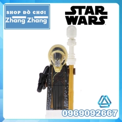 Xếp hình Star Wars Ki-Adi-Mundi - Rey - Moloch Luke Skywalker Imperial Pilot Rebel Trooper Lego Minifigures Pogo PG8116