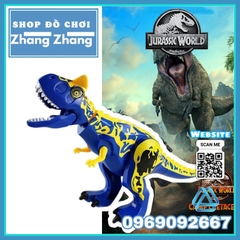 Đồ chơi xếp hình công viên khủng long Blue Carnotaurus trong Jurassic World YG77069-6