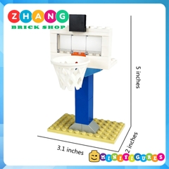 Xếp hình Bảng và rổ bóng rổ Basketball 🏀 dùng để ráp Lego Minifigures
