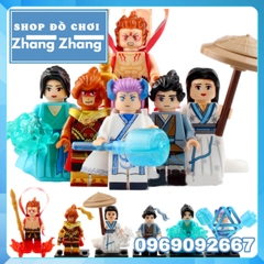 Xếp hình Bạch Xà Truyện Tôn Ngộ Không - Thanh Xà - Na Tra - Hứa Tiên - Ngao Bính Lego Minifigures Xinh X0274