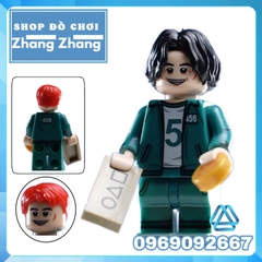 Đồ chơi xếp hình Trò chơi con mực Squid game gồm Seong Gi-hun và Kang Sae-byeok - Sang-woo - Il Nam Minifigures KDL808