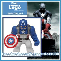 Xếp hình Captain America Classic Siêu anh hùng Avengers Marvel Lego Minifigures POGO PG856 PG8262