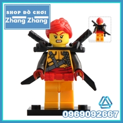 Xếp hình Ninjago Skylor - Jay - Jet Jack - Kai - Zane- Skullbreaker- Muzzle - Cole Lego Minifigures Lele A017 024