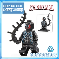Xếp hình Symbiote Iron Man - Venom - Wolverine - Spider-Man - Deadpool Lego Minifigures WM6044