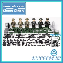 [LBK1] Xếp hình lính biệt kích rừng Lego Minifigures TBS Toys TBS17-22 0217 0222