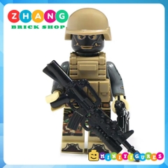 Xếp hình thủy quân lục chiến Mỹ United States Marine Corps Modern War Lego Minifigures Decool 308 311