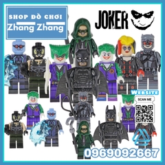 Xếp hình Batman : Arkham Harleen Victor Fries Quinzel Joker Reddier Catwoman Bane Lego Minifigures Pogo PG8186