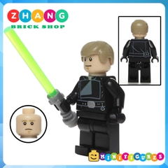Đồ chơi xếp hình Star War Luke Skywalker Han Solo Ahsoka Tano Aayla Secura Satele Shan Minifigures POGO PG8034
