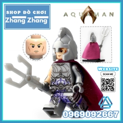 Xếp hình Aquaman Đế Vương Atlantics - Mera - Black Manta - Vulko - Atlanna - Nereus - Orm Lego Minifigures Xinh X0237