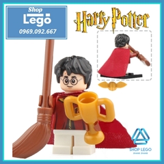 Xếp hình Hagrid - Seamus - Hermione - Ron Weasley - Harry Potter - Oliver Wood - Boyle - Marcus Lego Minifigures WM6045
