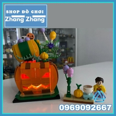 Đồ chơi Xếp hình Ngôi nhà bí đỏ Halloween 336 hình có đèn phát sáng mô hình Minifigures Shenyang SY5215