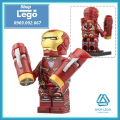 Xếp Hình Ulysses Klaw Ghost Rider Iron Man Red Skull Spider Man Everett Ross Black Panther Lego Minifigures Xinh X0221
