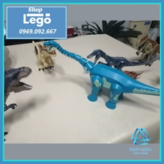 [35cm] Xếp hình Khủng long cổ dài Brachiosaurus trong công viên kỷ Jura Jurassic Park Lego Minifigures Kopf KF826